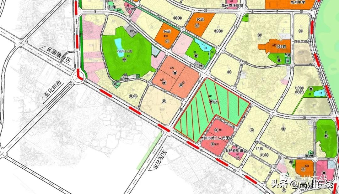 高州体育中心运动场建在这里，城南新区详细规划方案公示