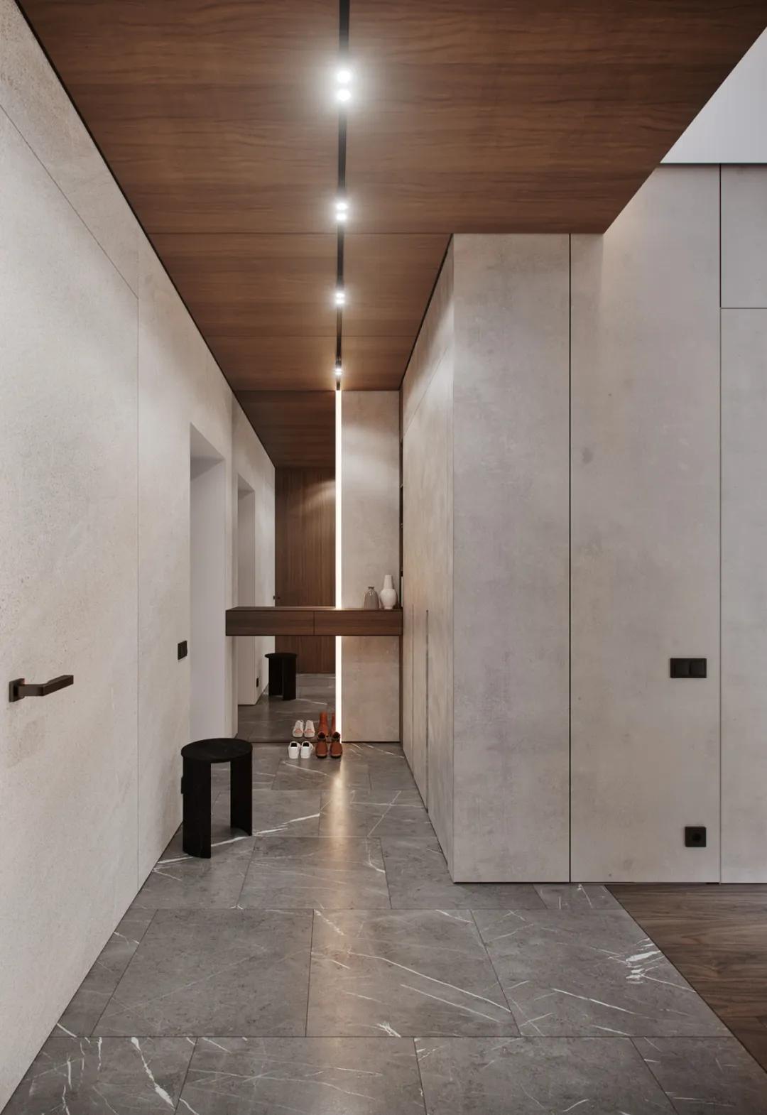 胡桃木家具体现的美,胡桃木与大理石的结合