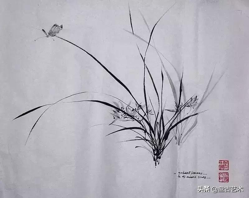 盘古文化艺术国画,盘古在宇宙中开天辟地国画