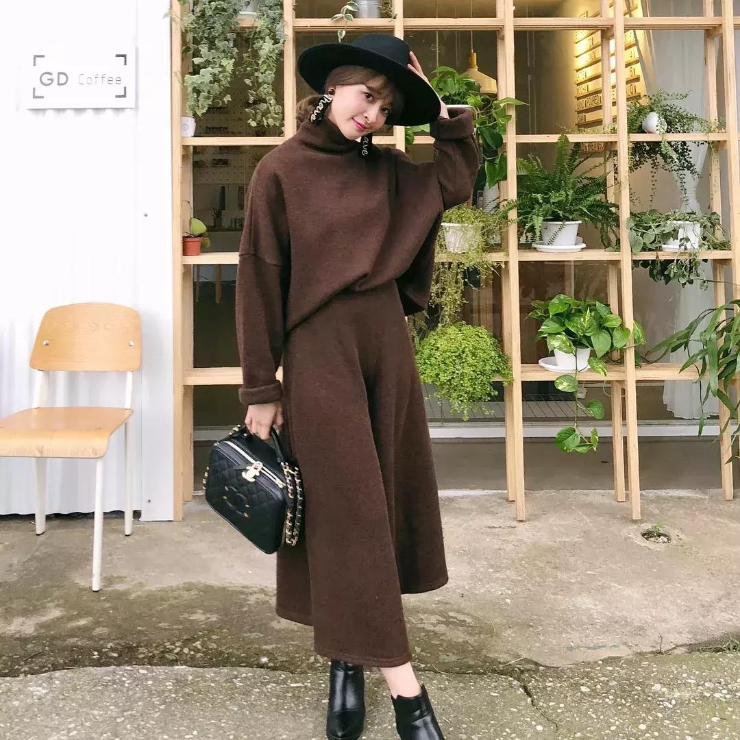 胖妹妹上衣显瘦秋天新款,超显瘦的裤子学生党秋天