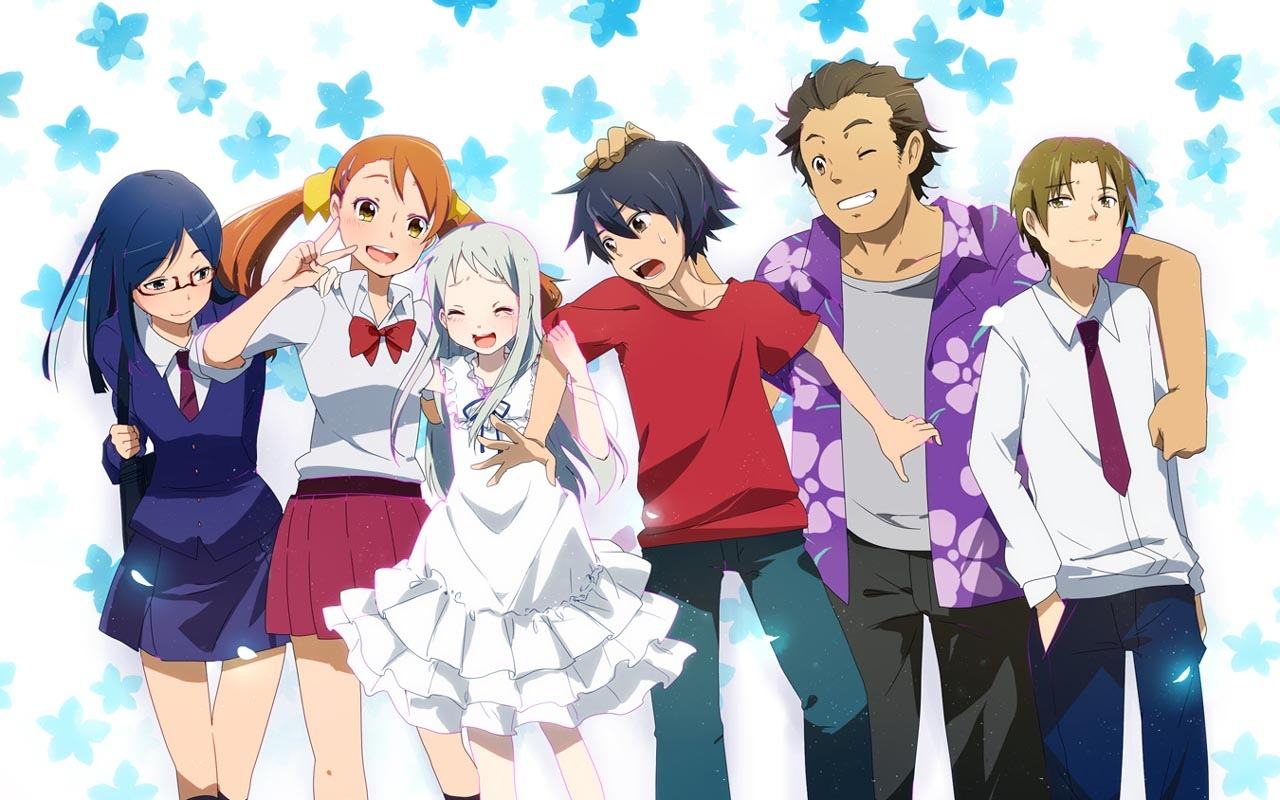 未闻花名重逢,未闻花名桥上相遇的片段