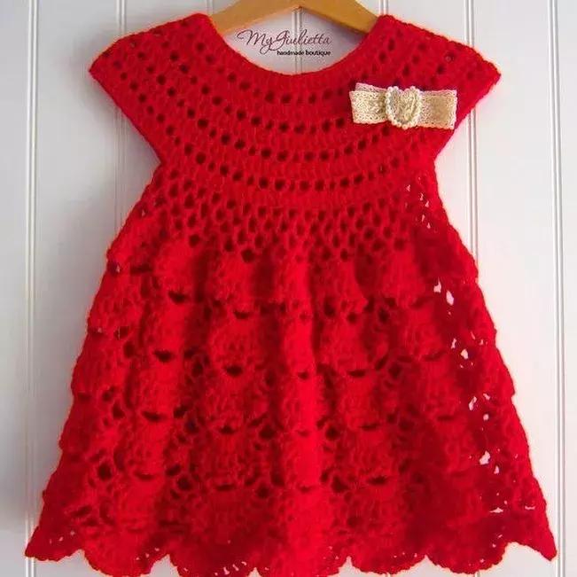 儿童毛线裙子最新款样衣,宝宝毛线衣最新款式