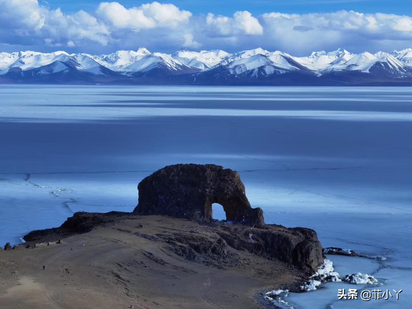 纳木措圣象天门,纳木措圣象天门全景图