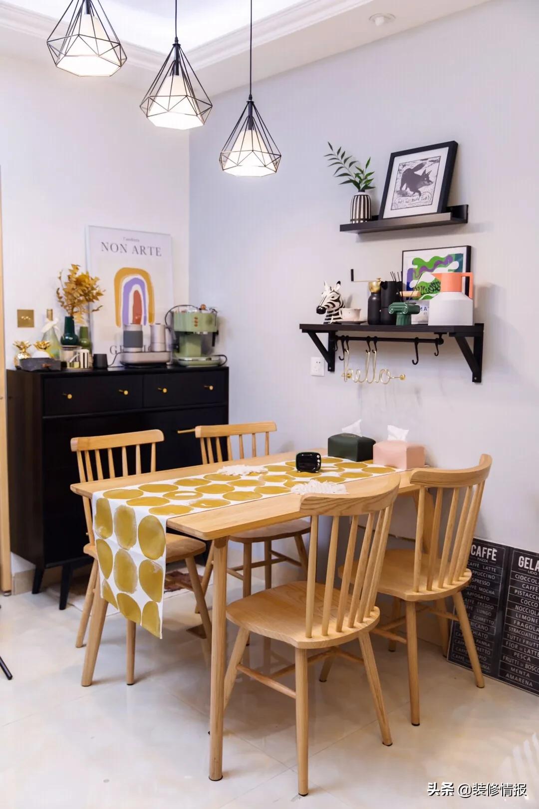 餐厅摆实木餐桌椅，用餐氛围精致情趣，生活过得有仪式！