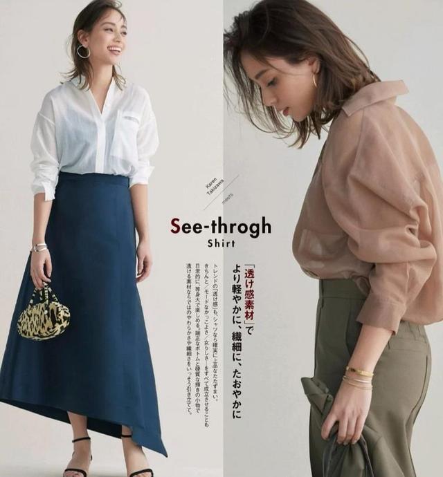 淑女气质服装搭配40岁半身裙,半身裙穿搭夏季45岁左右穿