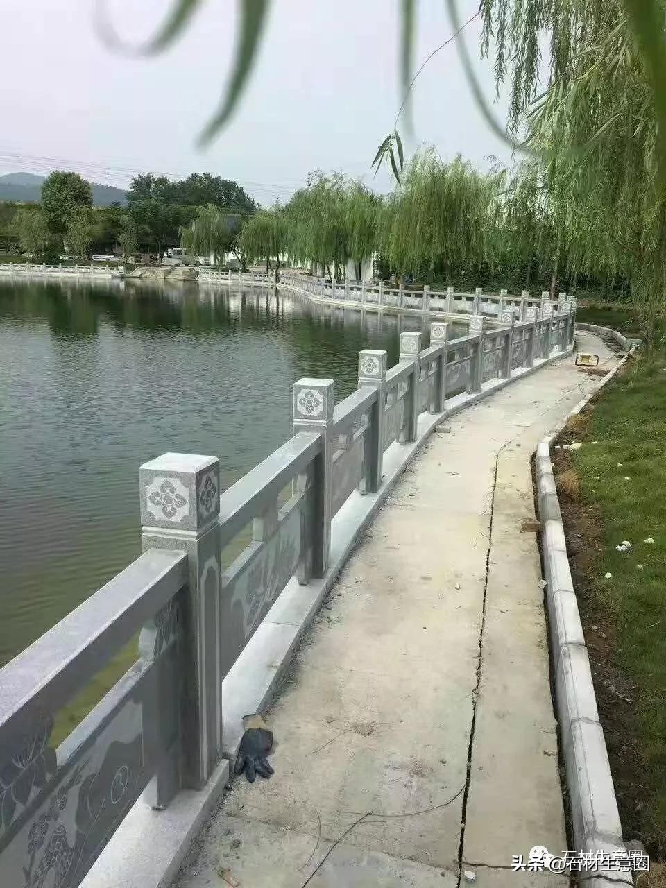 g682花岗岩河道栏杆,湖南河道花岗岩石栏杆