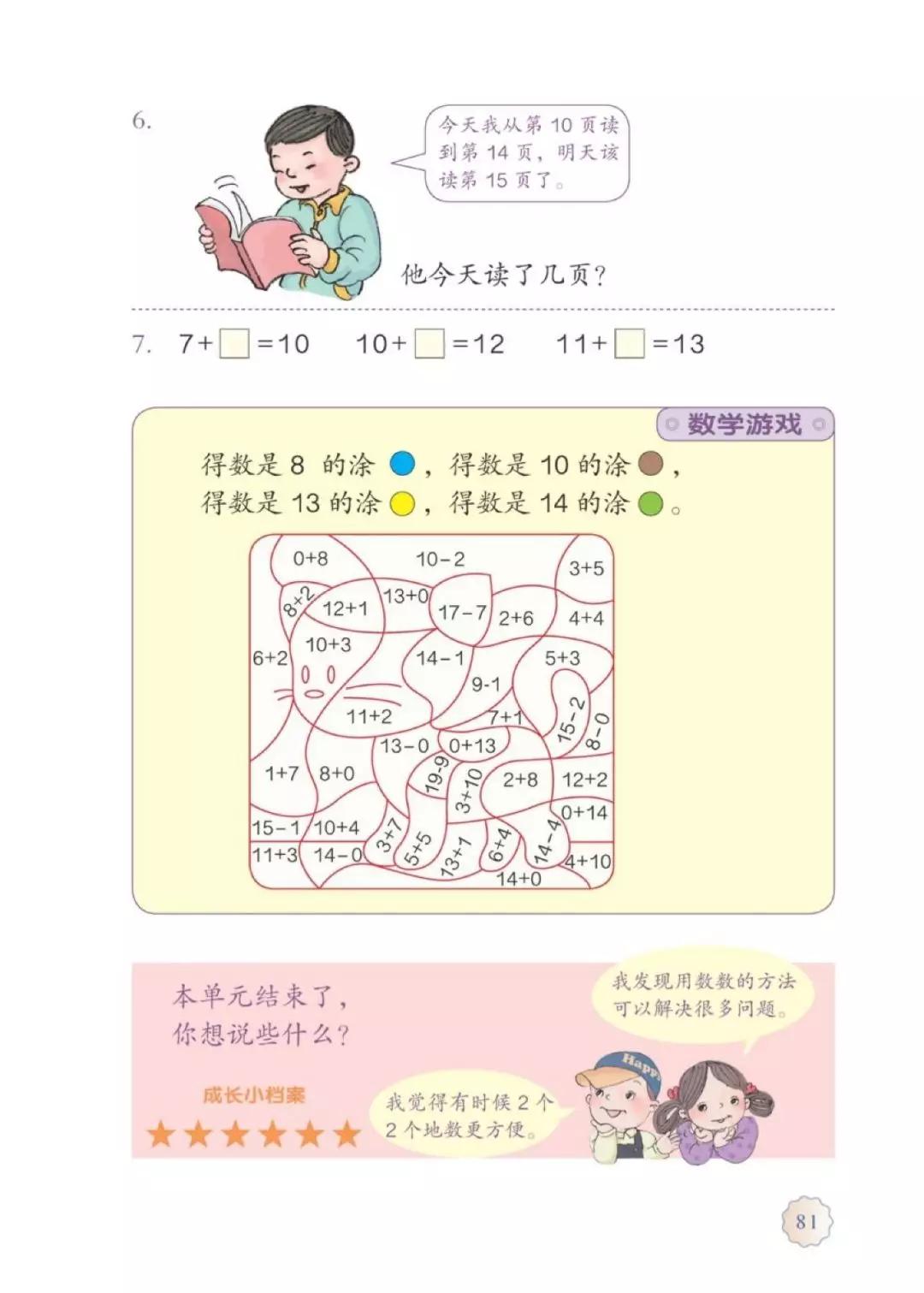 人教版数学一年级下册电子课本,人教版一年级数学上册电子课本