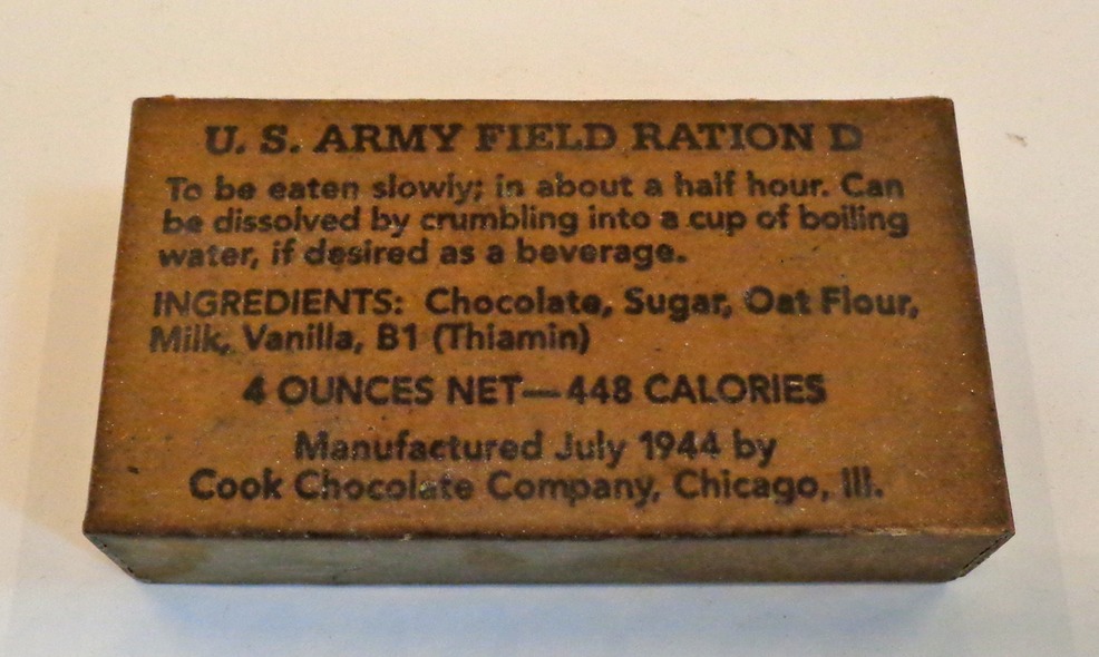 世界上最难吃的巧克力排行榜,二战巧克力口粮