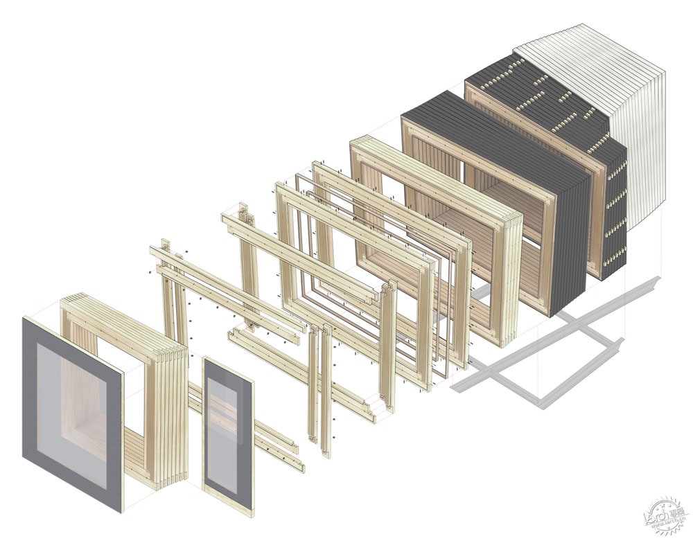 美式轻型木结构木屋,新型小型木屋