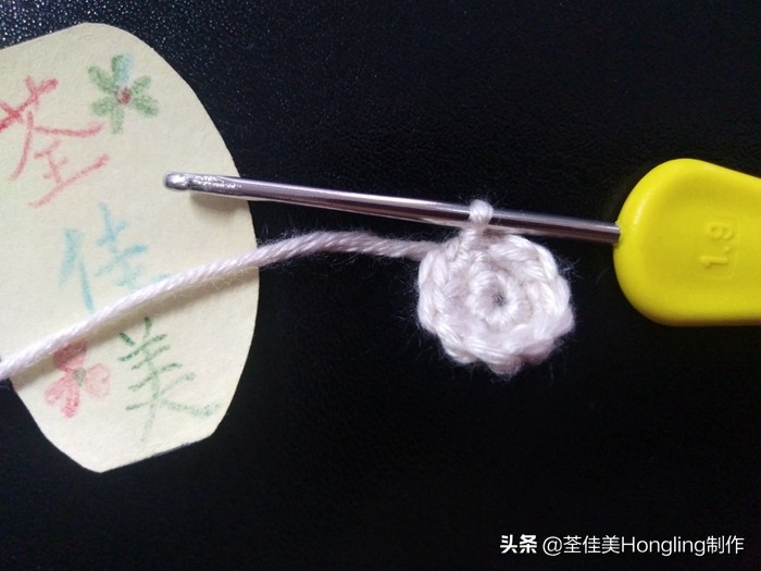 马蹄莲花的钩织教程,马蹄莲宽叶子的钩织教程