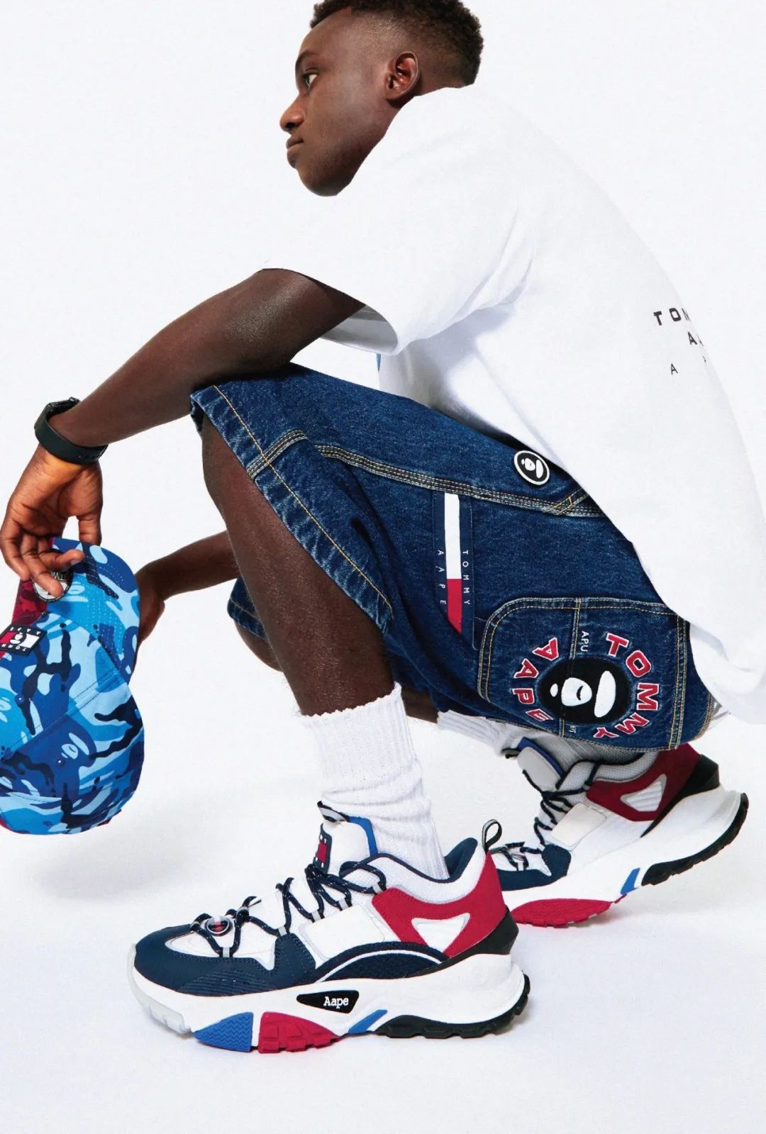 tommyjeans双拼色,tommy和bape联名款鞋