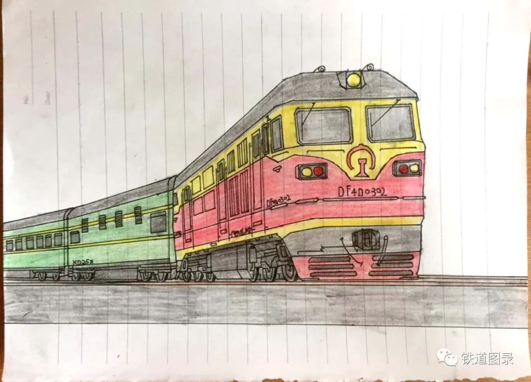 铁路人文：手绘火车