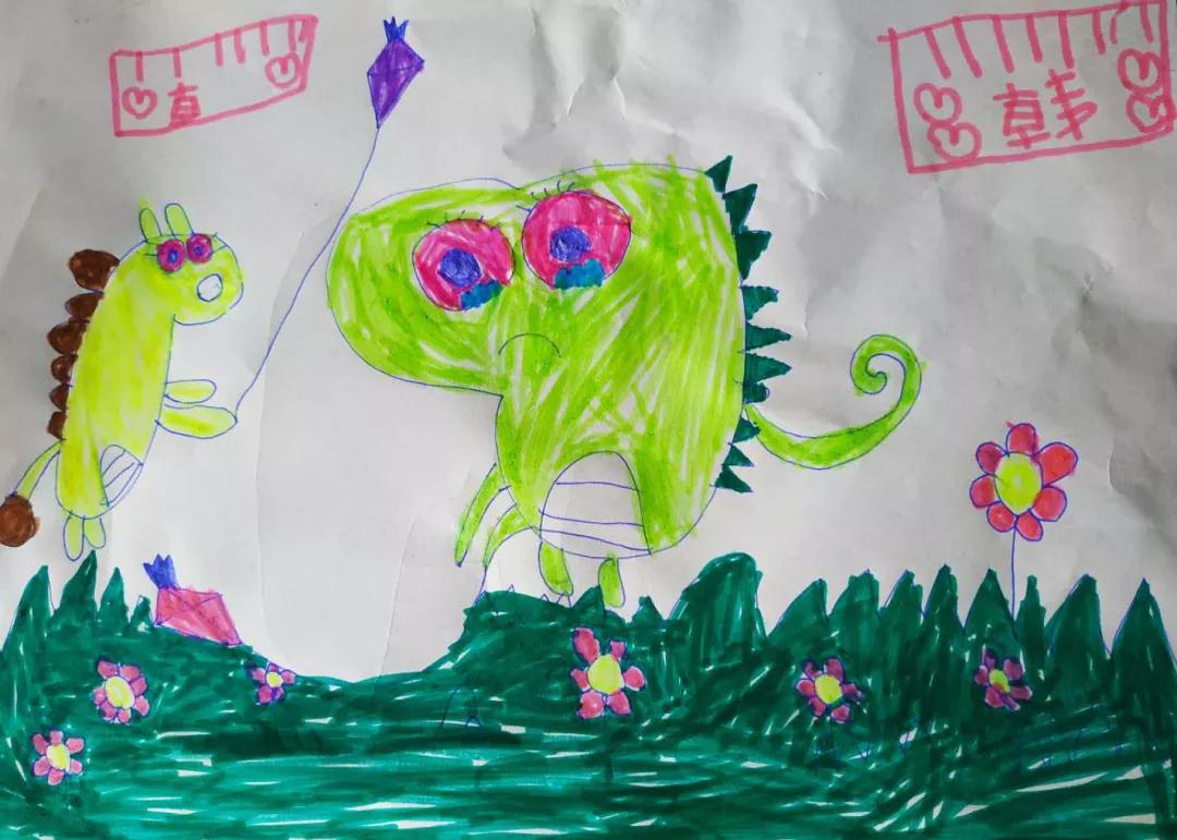 孩子们的简单绘画,6-12岁儿童绘画作品简单星球