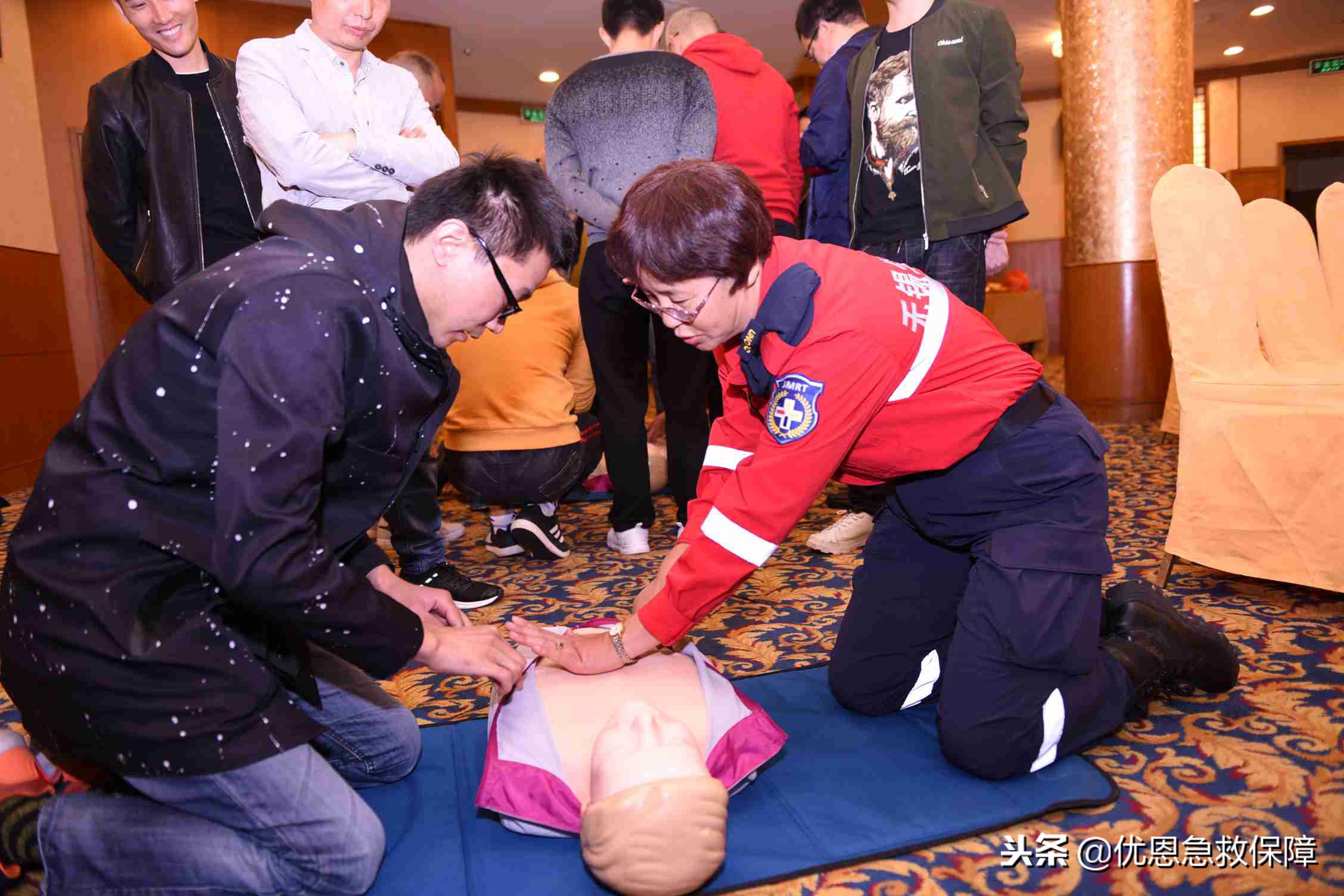 优恩为滨湖区疾控中心志愿者群提供急救知识培训