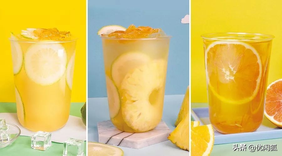 清爽解腻的缤纷水果茶,柚子水果茶简单又好喝