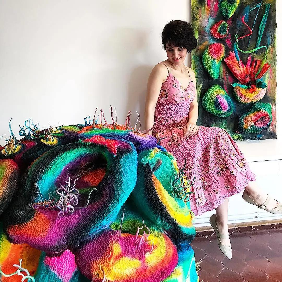 棉花艺术作品,棉花手工艺术作品