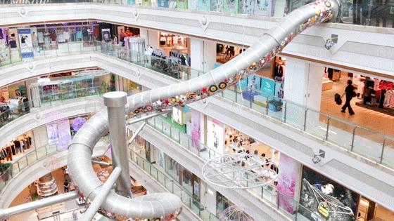 魔都森林彩虹滑梯视频,打卡魔都热气球