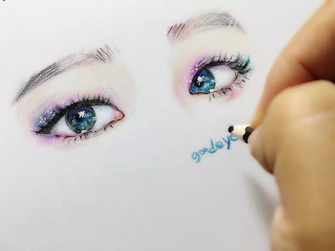 简单又好看的100种眼睛画法,画12种眼睛的画法