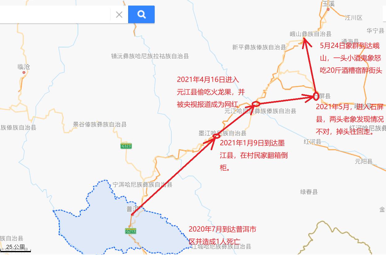 云南象群迁徙事故,云南象群破坏庄稼