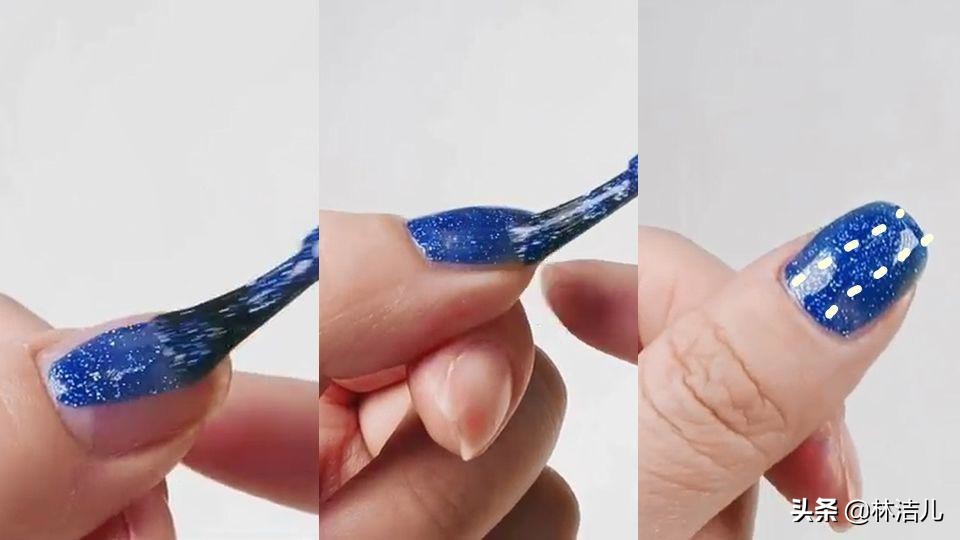 林允自己做美甲视频,林允美甲教程