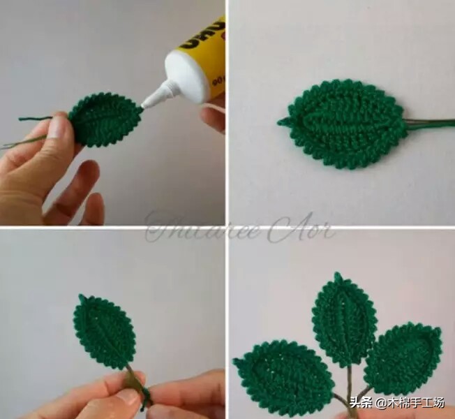 七种玫瑰花的钩编步骤,浪漫永不凋零的玫瑰花折纸