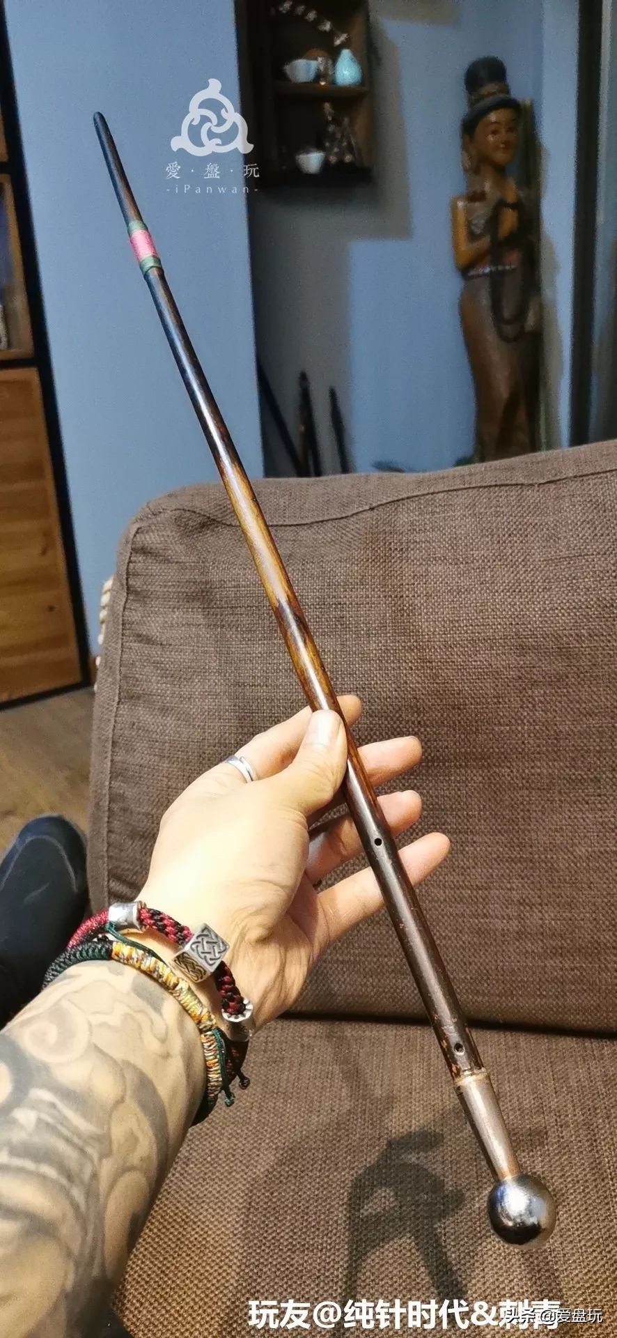 10块钱的手把件,极品老秤杆