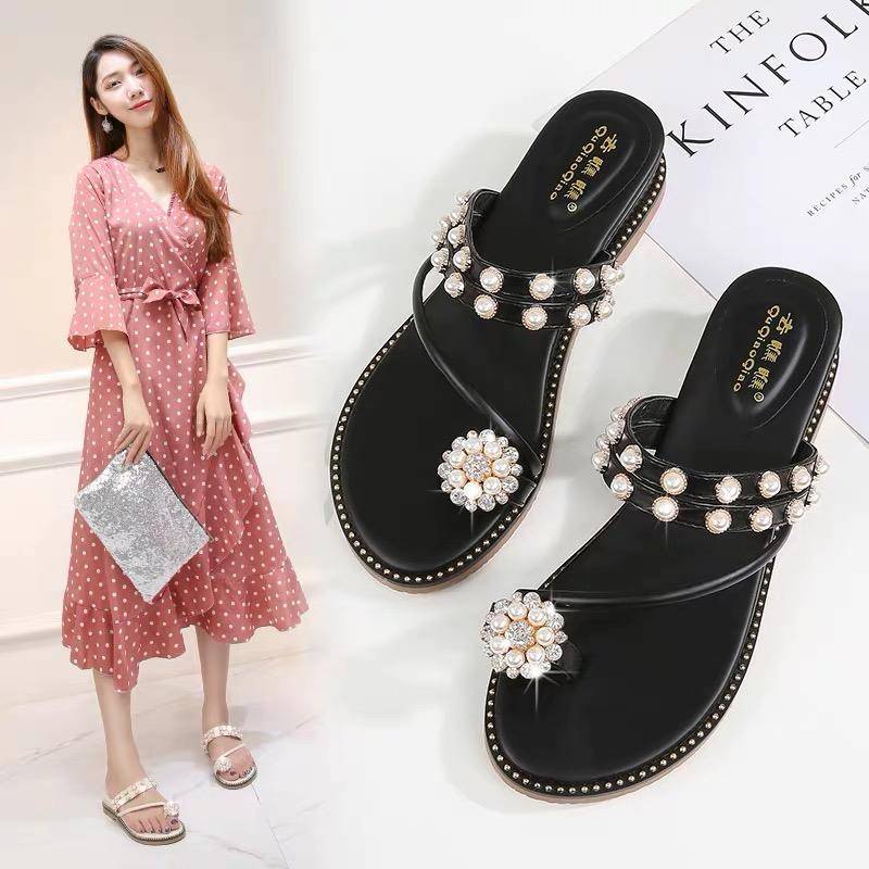 夏季小众气质凉鞋不露脚趾,凉鞋推荐仙气温柔法式风