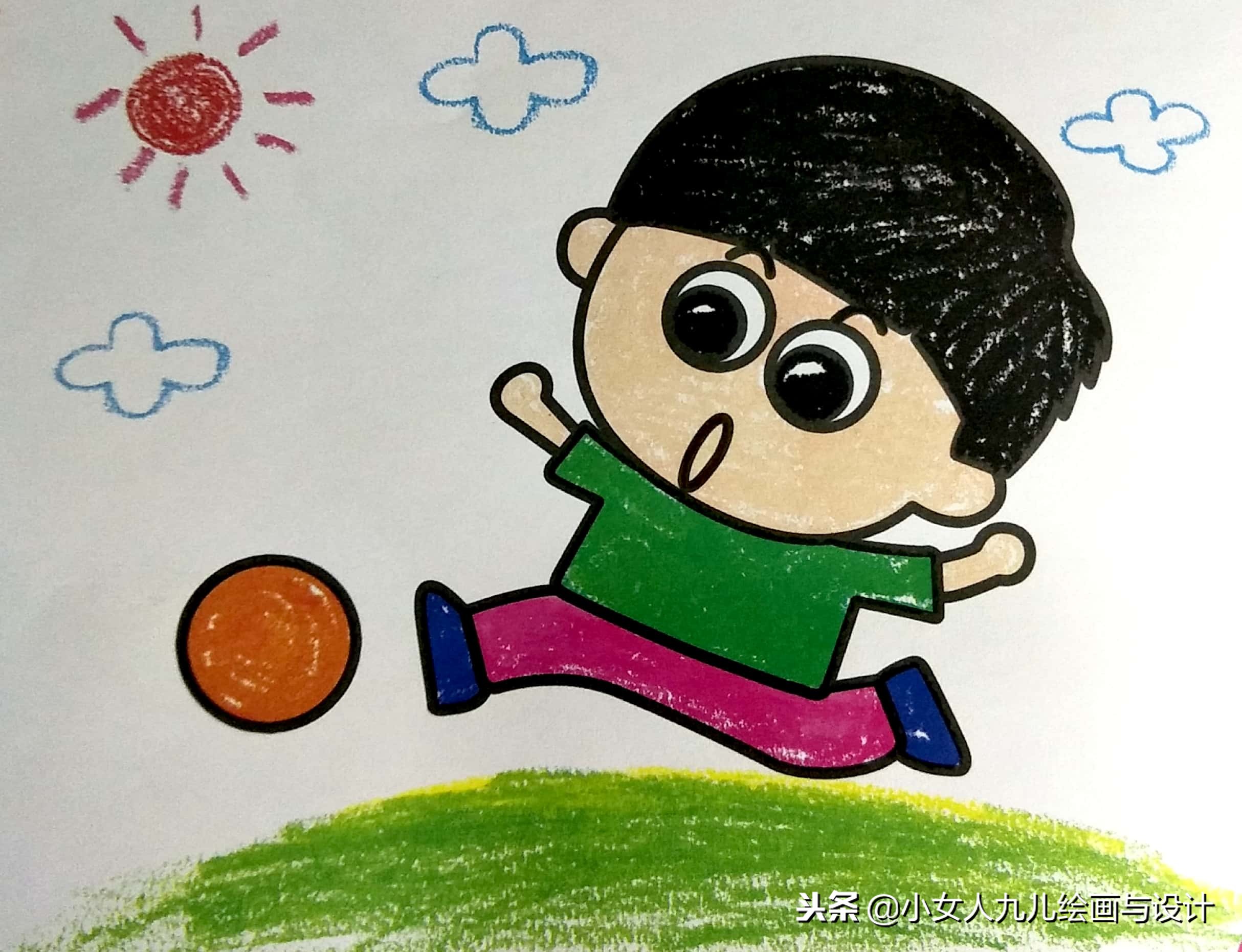 儿童简笔画彩色可爱步骤图文,超萌彩色简笔画手把手教孩子