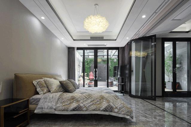 DIY怡居｜精致时尚轻奢风复式大宅，负一层的阳光房太太太美了