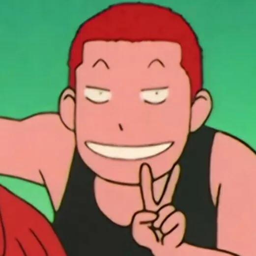 樱木花道赤木晴子卡通头像高清,灌篮高手动漫头像樱木花道黑色