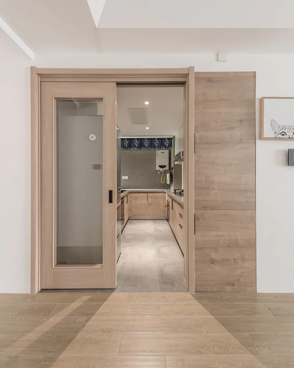 中式风格的精装房改轻奢,精装房微改极简原木风