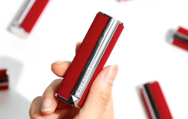 纪梵希红丝绒n26芋泥波波口红试色,纪梵希n37高定香榭红丝绒口红哑光