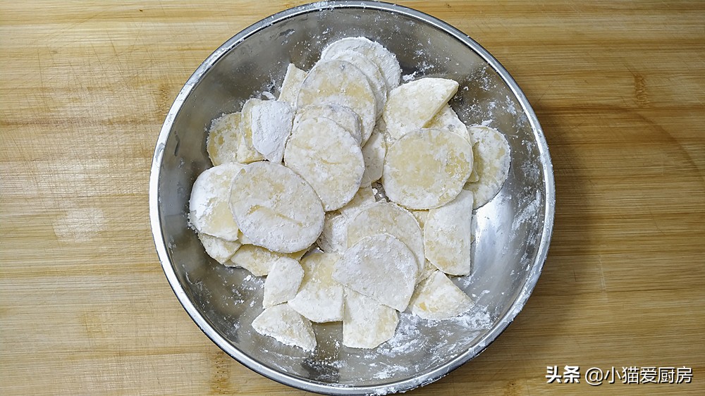 最近网红做炸土豆片的方法,小猫土豆片教程