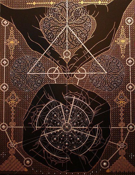 神秘且惊艳图案,视觉盛宴的几何图