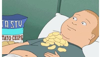 每一包薯片里不只有薯片和空气，还有满满的套路（菲李漫画）