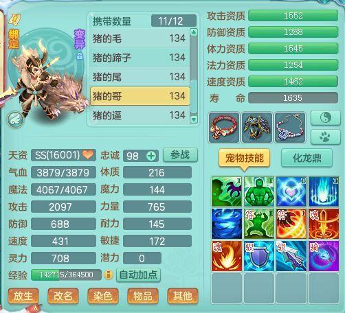 神武4初始宠物选择哪个,神武4电脑版宠物150级怎么选