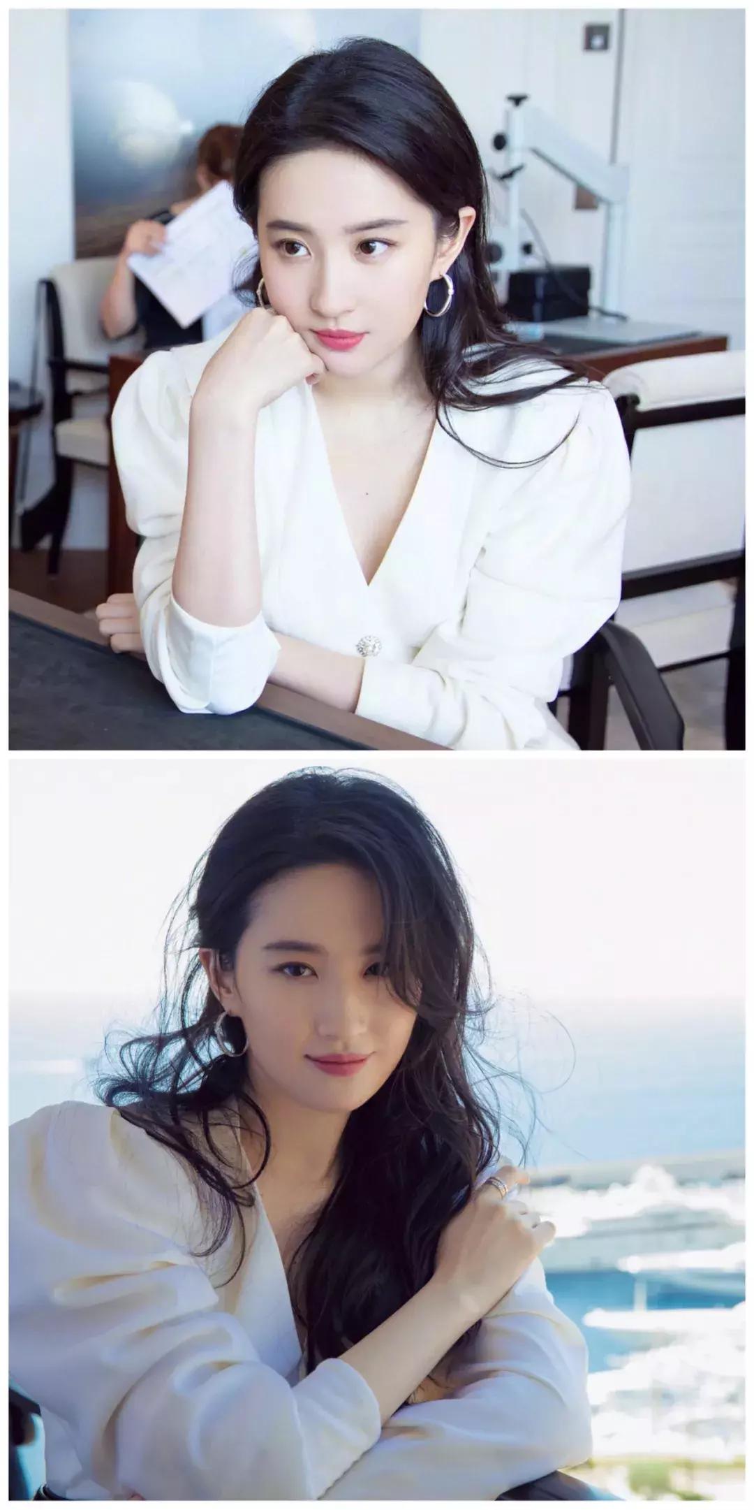 刘亦菲耳环搭配图片,刘亦菲脸小吗