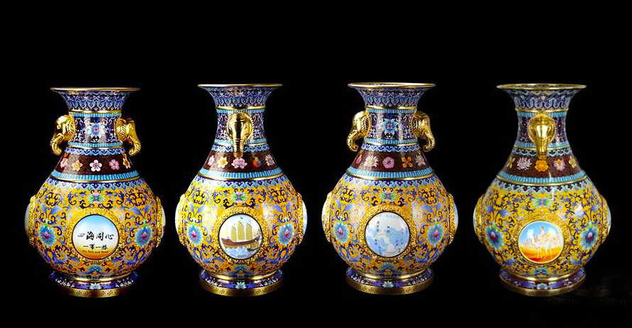 景泰蓝掐丝珐琅画非遗,廊坊市非遗景泰蓝珐琅镶嵌技艺