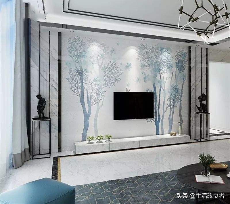 电视背景墙新手入门教程,最常见的电视背景墙