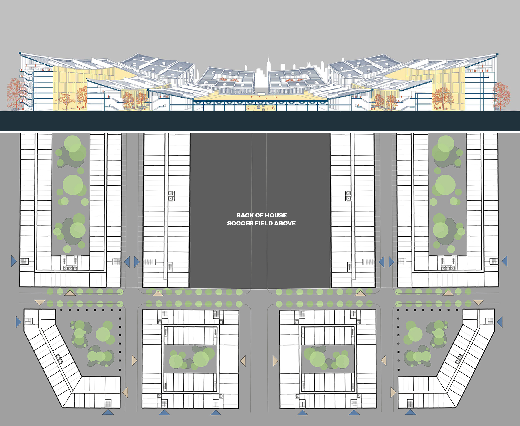 都会球场,都会社区