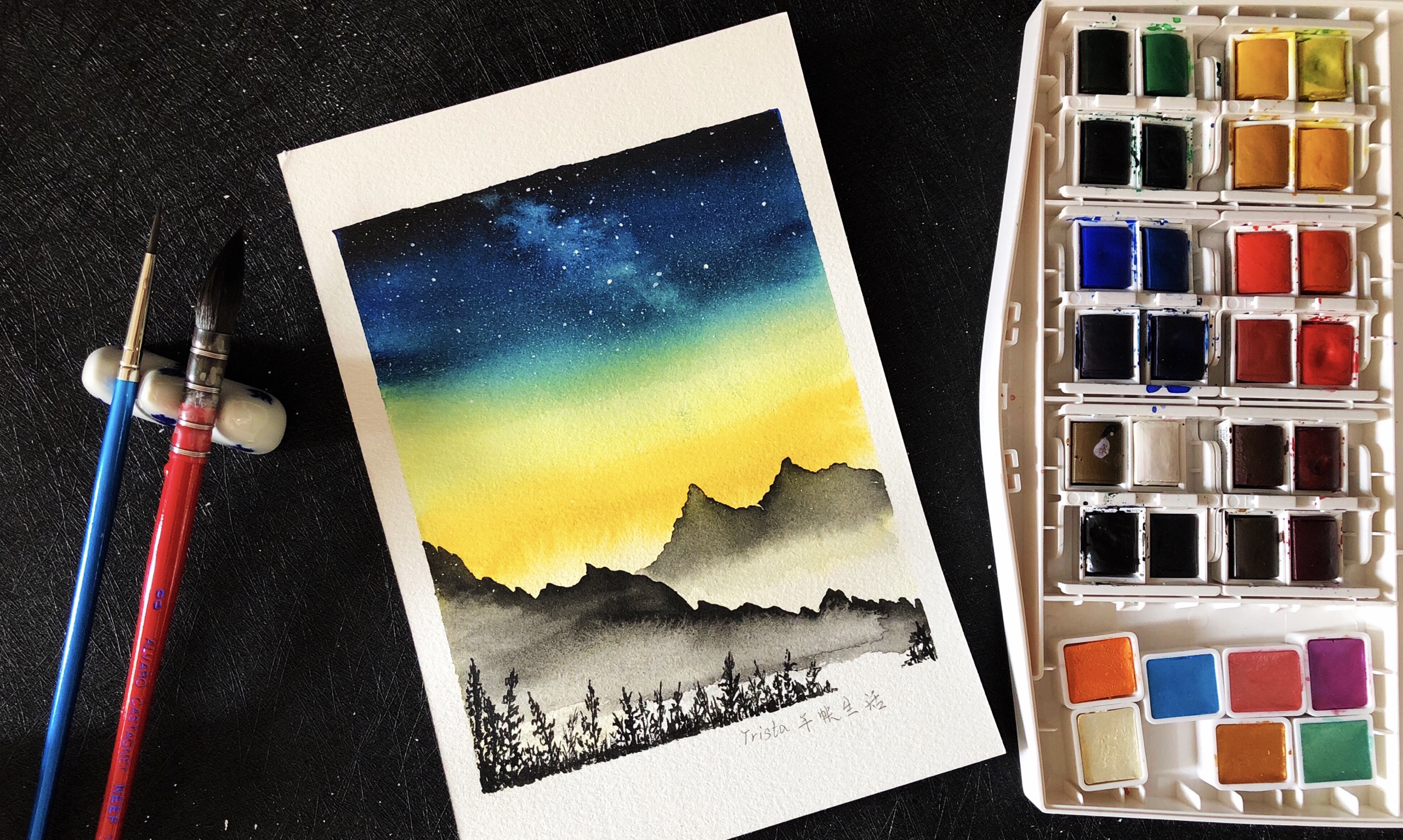 自学水彩的两年里都画了些什么,自学水彩教程书