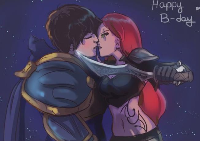 LOL拳头官宣盖伦卡特的爱情！网友：他俩原来是早恋？