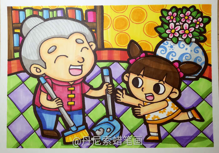 8-12岁儿童绘画范画,简单又好画的儿童画大全