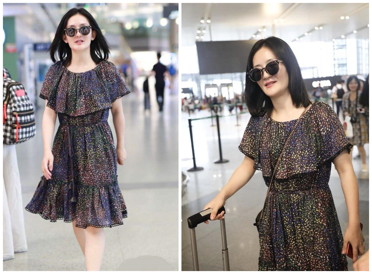 谢娜穿三宅连衣裙,8万连衣裙