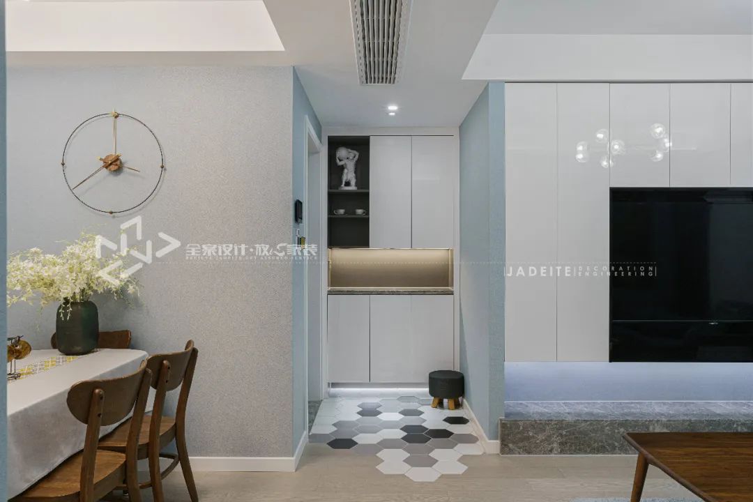 锦华装饰效果图110平,锦华装饰客厅设计效果图