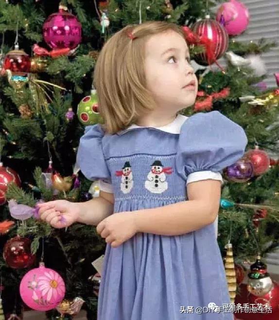 缩褶绣编织视频教程,棒针褶皱效果