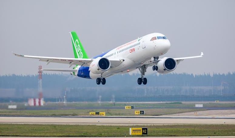 c919国产大飞机第二条信息,c919首飞降落虹桥