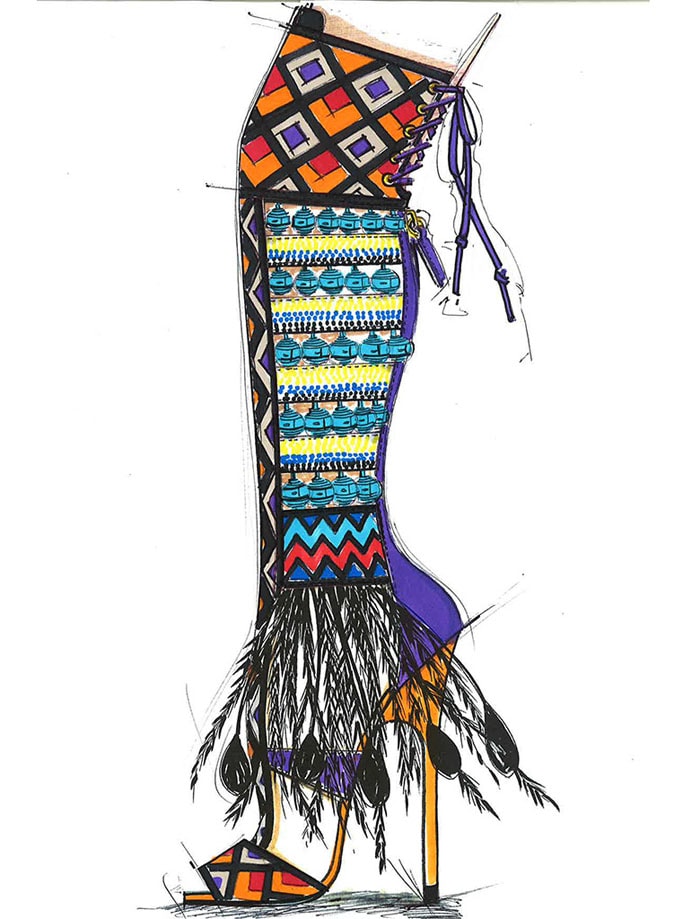 上海场维多利亚的秘密“VictoriasSecret”，模特天使的靴子