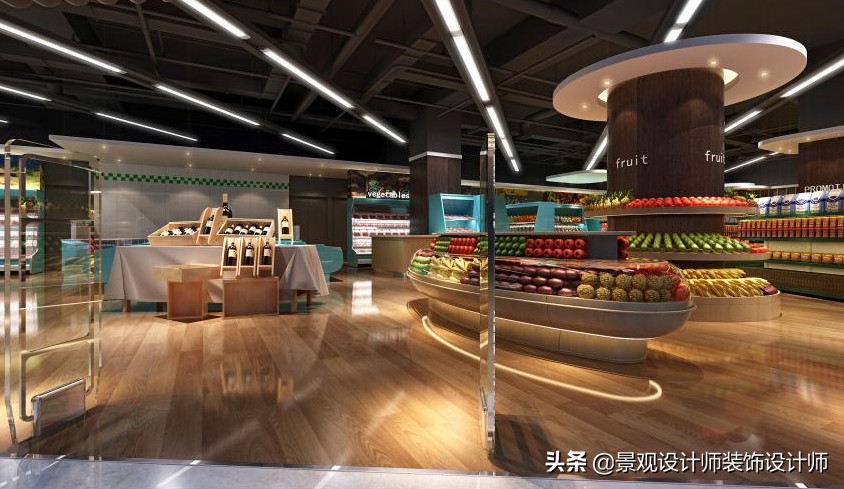 商场店铺设计案例图纸,超市设计图解大全