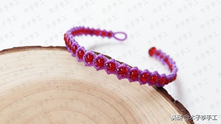 心形手链编法图解视频,手工串珠心形笔筒图解大全
